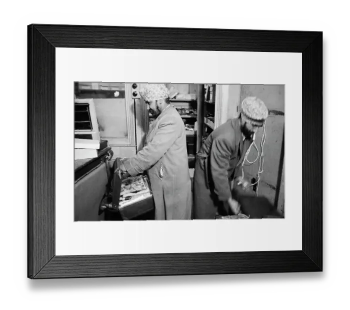 Framed Print : Sikhs In Textile Shop Framed Print : Sikhs In Textile Shop