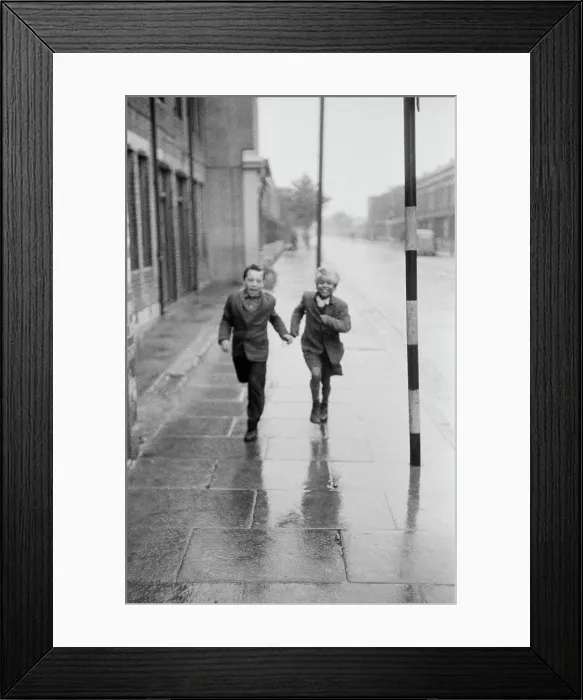 Framed Print : Running Boys Framed Print : Running Boys