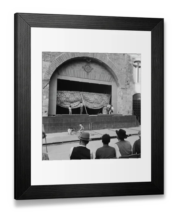 Framed Print : Stage Preparation Framed Print : Stage Preparation