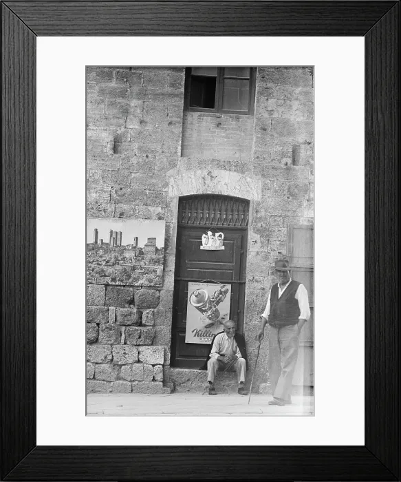 Framed Print : Men Of San Gimignano Framed Print : Men Of San Gimignano