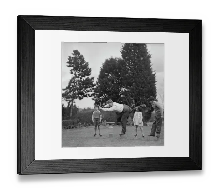 Framed Print : Garden Games