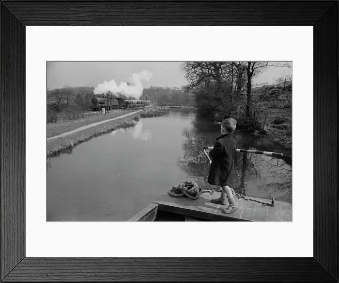 Framed Print : Rail And Water Transport Framed Print : Rail And Water Transport