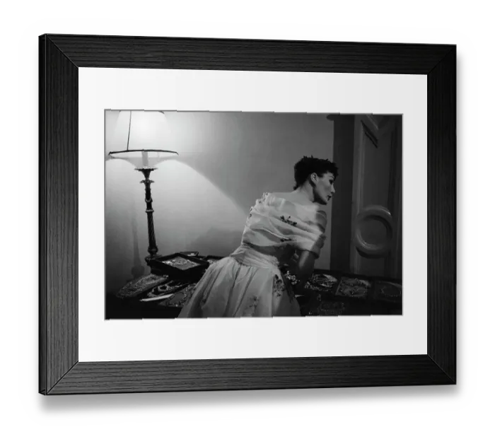 Framed Print : Dior Model Selects Jewellery Framed Print : Dior Model Selects Jewellery