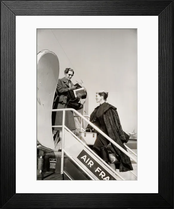 Framed Print : Dior Models Fly To Scotland Framed Print : Dior Models Fly To Scotland