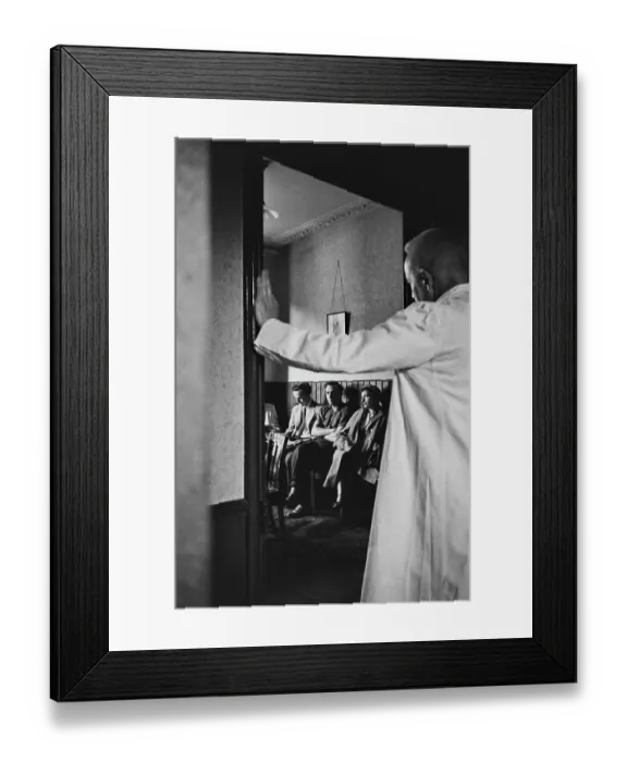 Framed Print : A GP's Waiting Room, 1954 Framed Print : A GP's Waiting Room, 1954