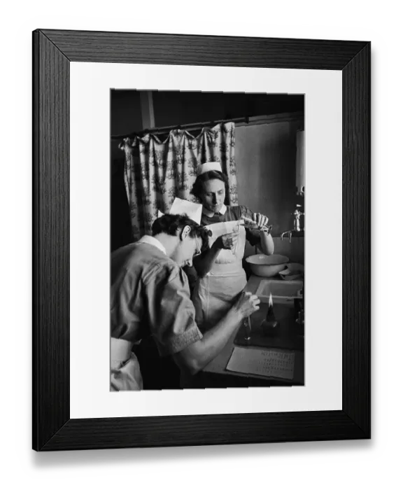 Framed Print : Two Nurses, 1954 Framed Print : Two Nurses, 1954