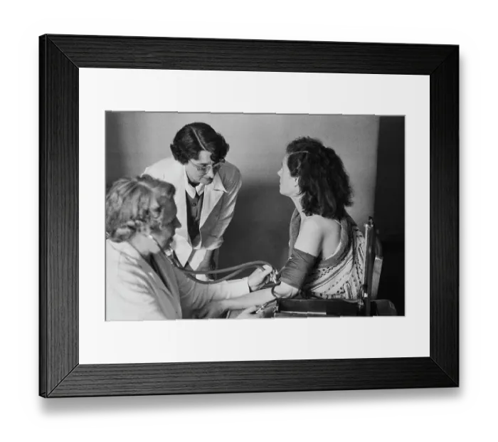 Framed Print : Blood Pressure Check, 1954 Framed Print : Blood Pressure Check, 1954