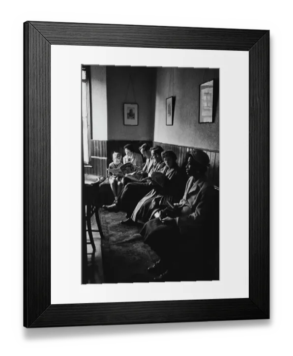 Framed Print : Doctor's Surgery Waiting Room, 1954 Framed Print : Doctor's Surgery Waiting Room, 1954