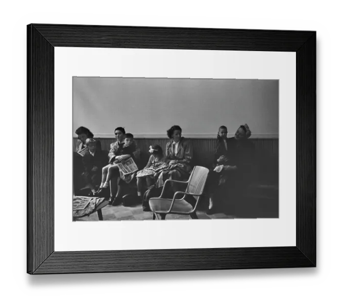 Framed Print : A GP's Waiting Room, 1954