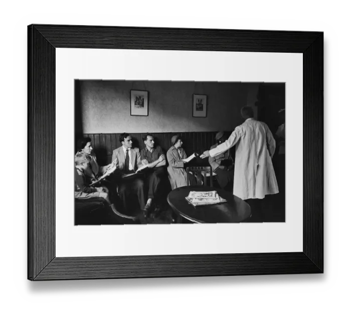 Framed Print : Doctor's Surgery Waiting Room, 1954 Framed Print : Doctor's Surgery Waiting Room, 1954