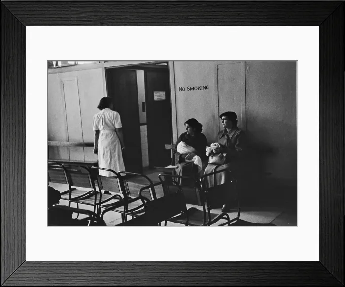 Framed Print : Hospital Waiting Room, 1954 Framed Print : Hospital Waiting Room, 1954