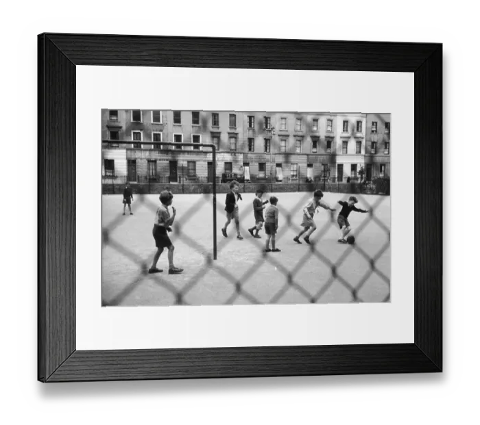 Framed Print : Playing Football Framed Print : Playing Football