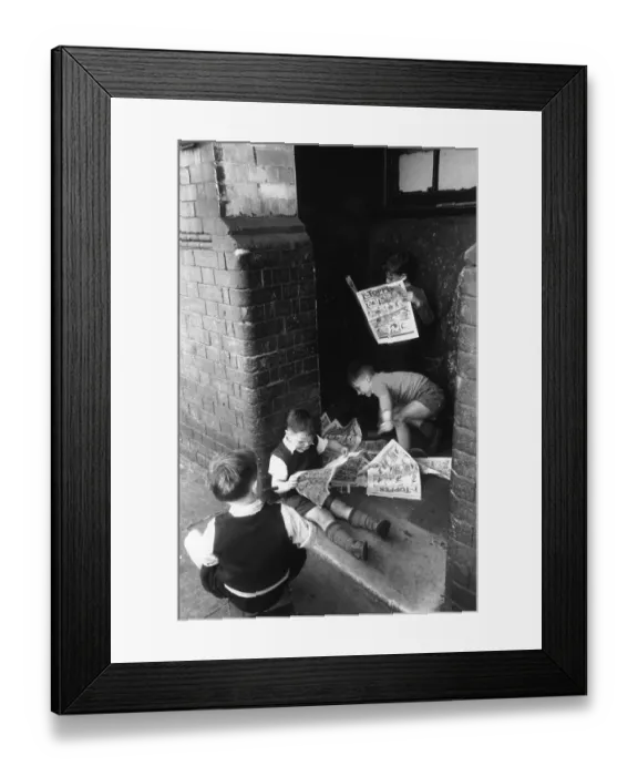 Framed Print : Comic Readers Framed Print : Comic Readers