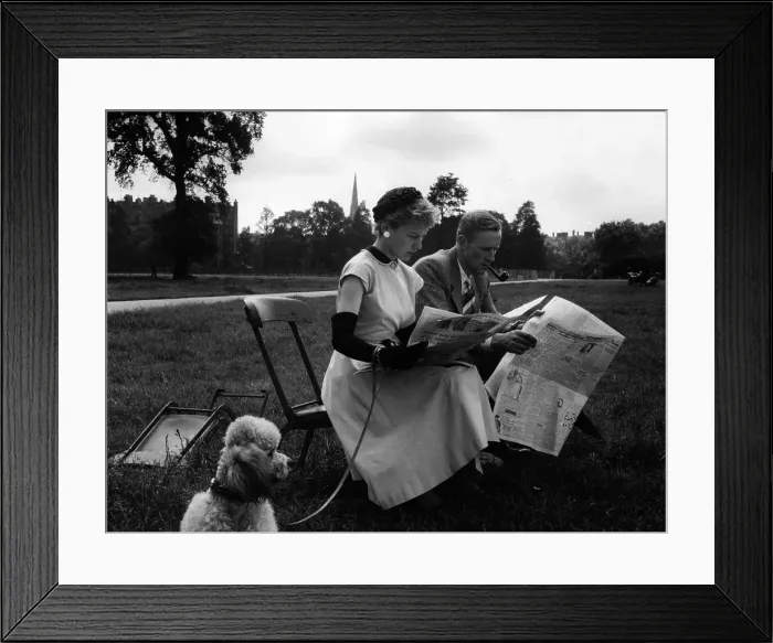 Framed Print : Reading In The Park Framed Print : Reading In The Park