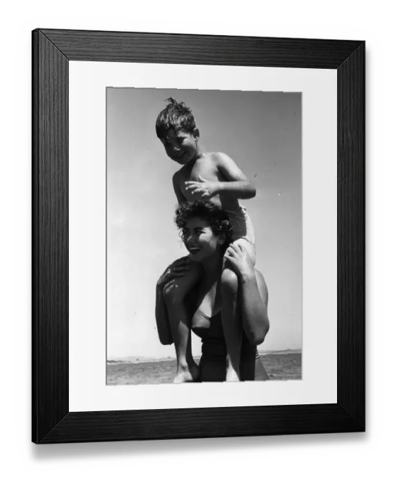 Framed Print : Piggyback Ride Framed Print : Piggyback Ride