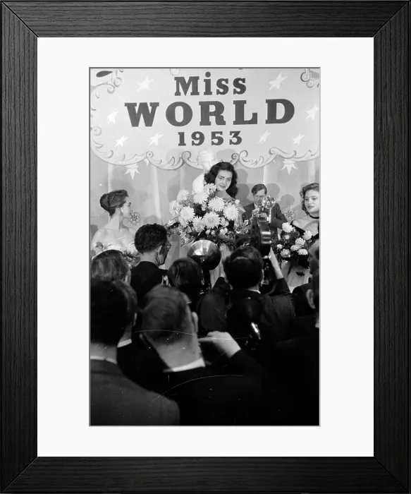 Framed Print : Miss World 1953 Framed Print : Miss World 1953