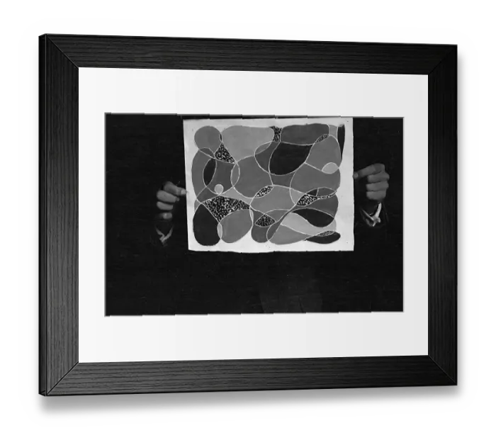Framed Print : TV Art. 22nd August 1953: A work of art by one of the pupils of British Framed Print : TV Art. 22nd August 1953: A work of art by one of the pupils of British