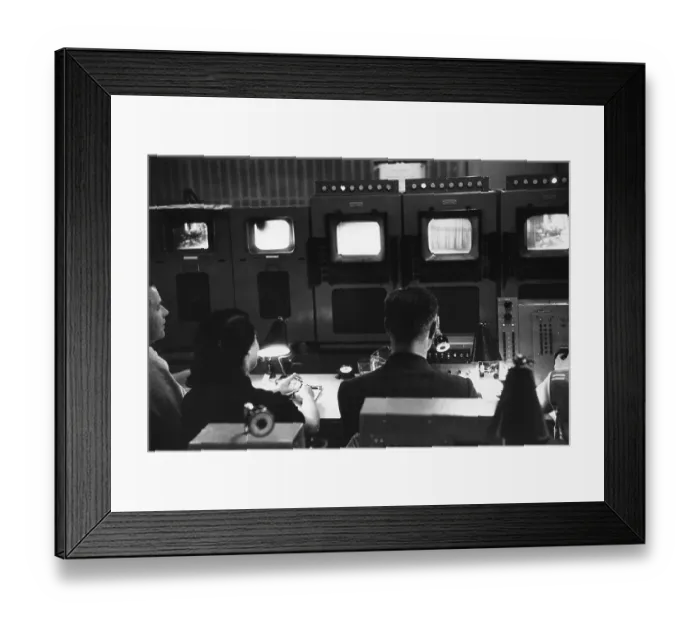 Framed Print : TV Control Room Framed Print : TV Control Room