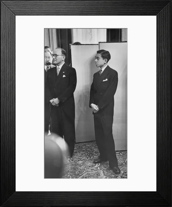 Framed Print : Akihito At London Reception Framed Print : Akihito At London Reception