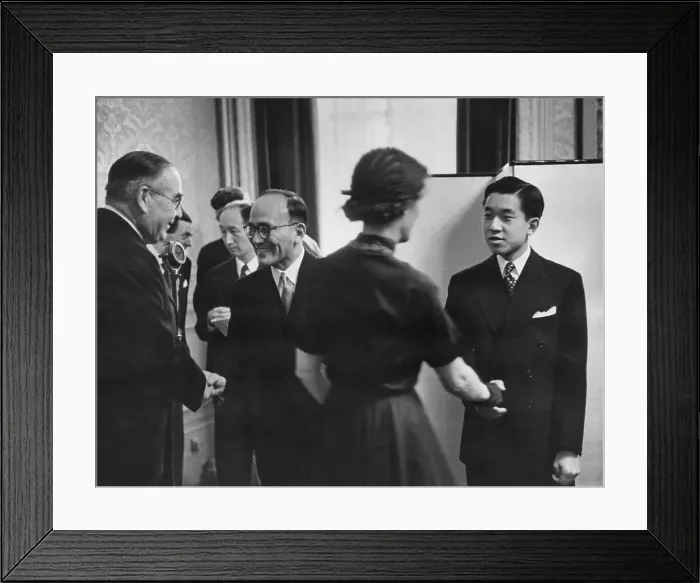 Framed Print : Akihito At London Reception