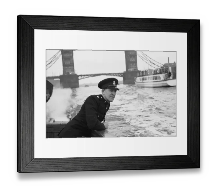 Framed Print : Thames Policeman Framed Print : Thames Policeman