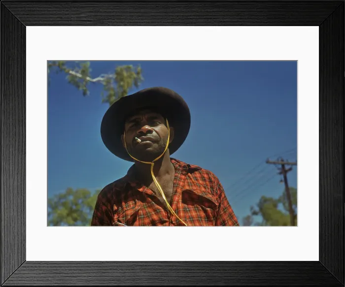 Framed Print : Aboriginal Stockman Framed Print : Aboriginal Stockman
