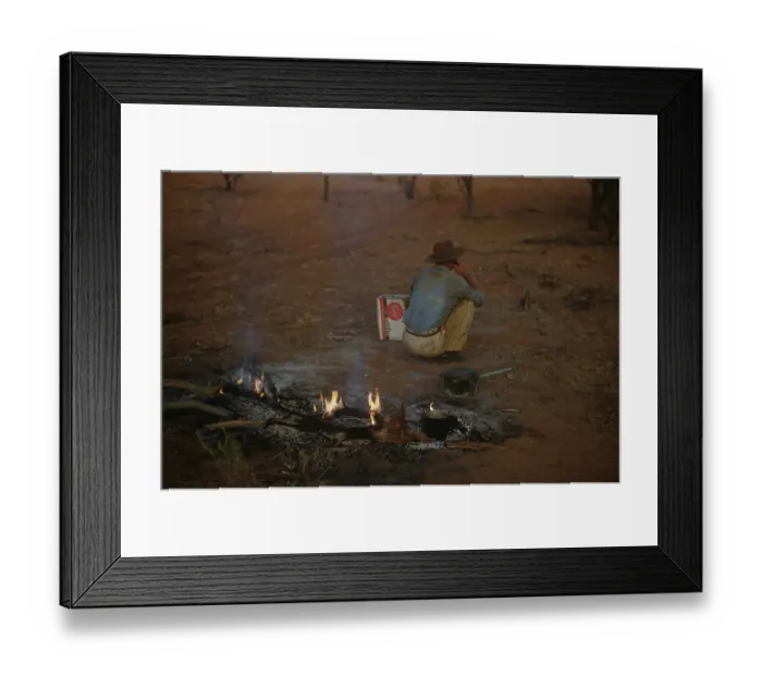 Framed Print : Outback Cowboy