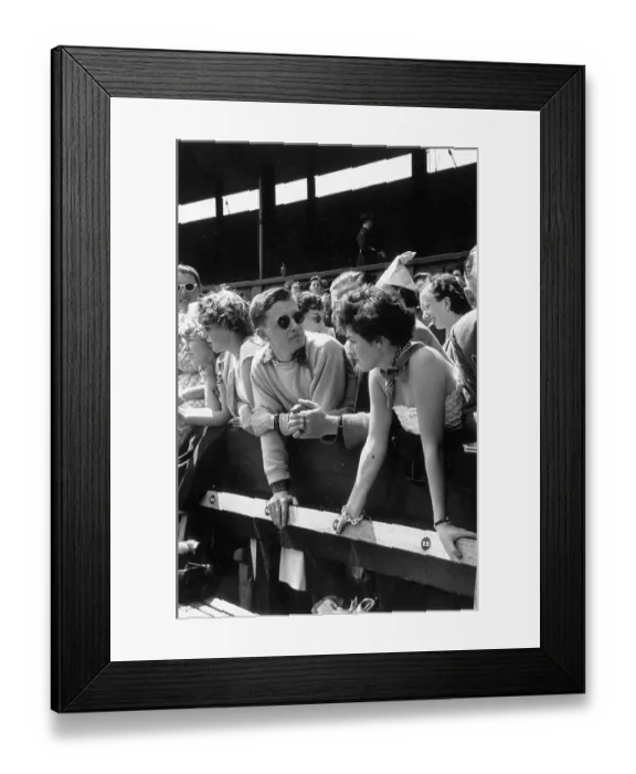 Framed Print : Tennis Fans Framed Print : Tennis Fans