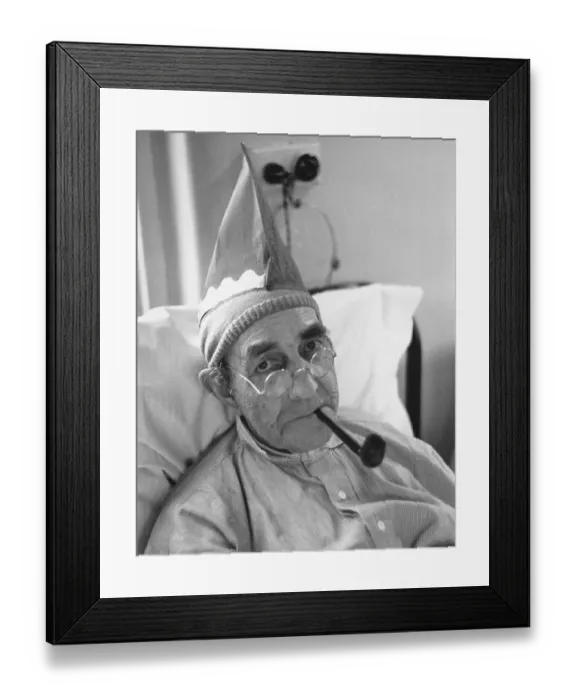 Framed Print : Smoking In Bed Framed Print : Smoking In Bed