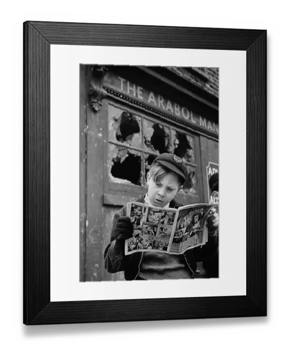 Framed Print : Comic Reader Framed Print : Comic Reader