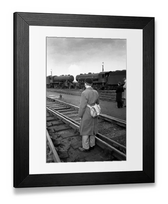 Framed Print : Spotting Trains Framed Print : Spotting Trains