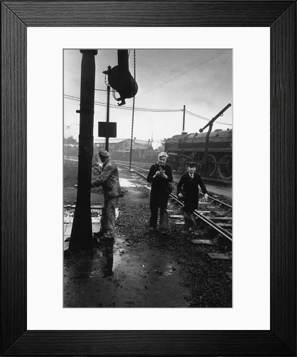 Framed Print : Train-Spotters Framed Print : Train-Spotters
