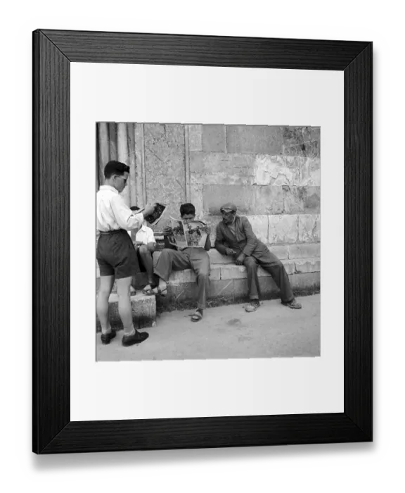 Framed Print : Italian Men Framed Print : Italian Men