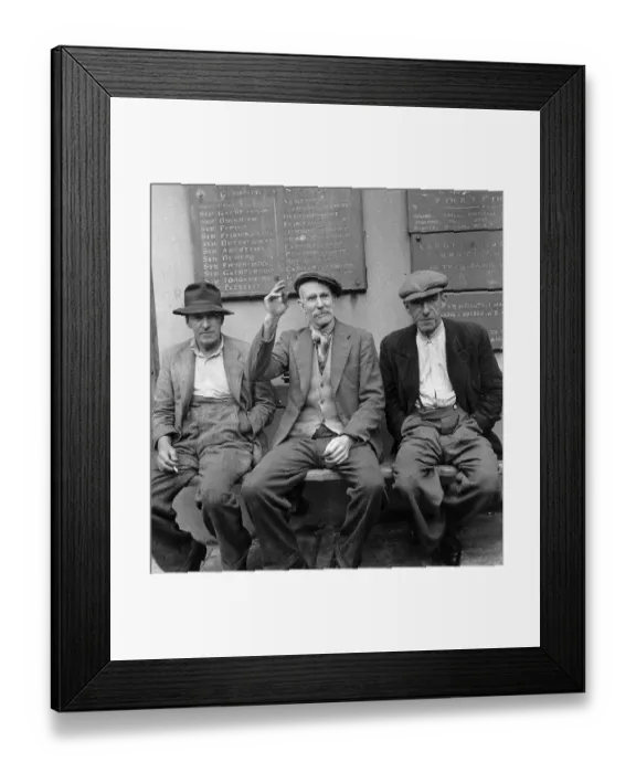 Framed Print : Old Men. 1st September 1951: Three old inhabitants of Conwy Framed Print : Old Men. 1st September 1951: Three old inhabitants of Conwy