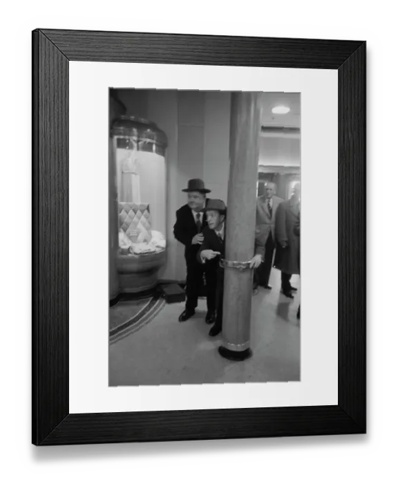 Framed Print : Laurel And Hardy, 1949 Framed Print : Laurel And Hardy, 1949