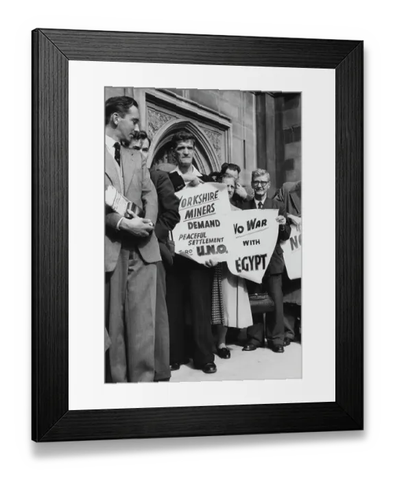 Framed Print : Suez Crisis: MPs Reassemble Framed Print : Suez Crisis: MPs Reassemble