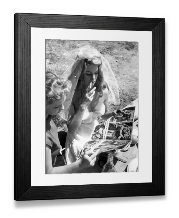Framed Print : Brigitte On A Break Framed Print : Brigitte On A Break