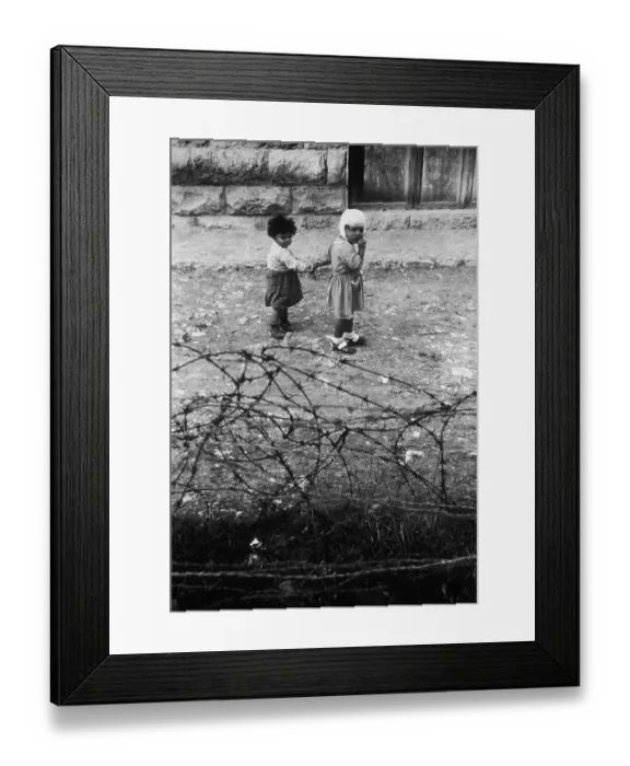 Framed Print : Refugee Children Framed Print : Refugee Children