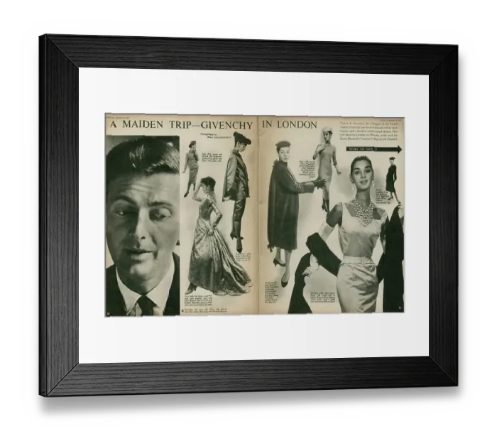 Framed Print : Givenchy's Winter Collection Framed Print : Givenchy's Winter Collection