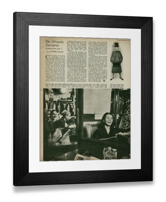 Framed Print : Givenchy Winter Collection Framed Print : Givenchy Winter Collection