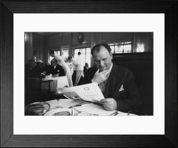 Framed Print : Lunch Menu