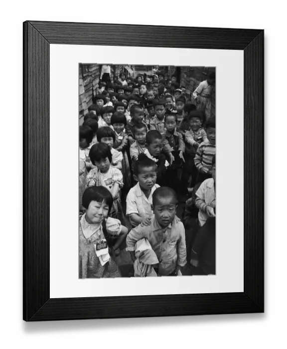 Framed Print : Korean War Orphans Framed Print : Korean War Orphans