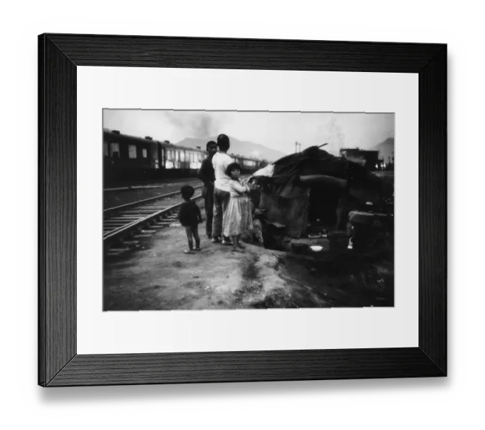 Framed Print : Korean Refugees