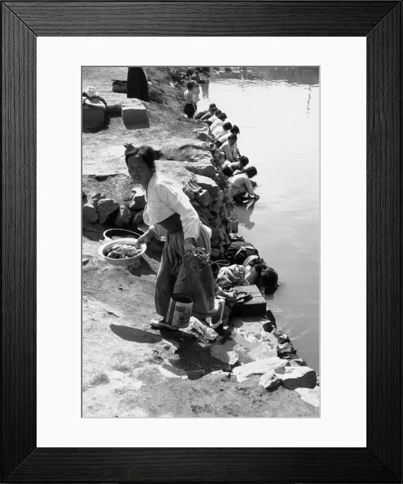 Framed Print : Washing Clothes Framed Print : Washing Clothes