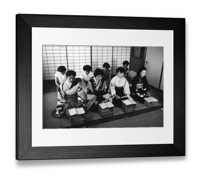 Framed Print : Calligraphy Class Framed Print : Calligraphy Class