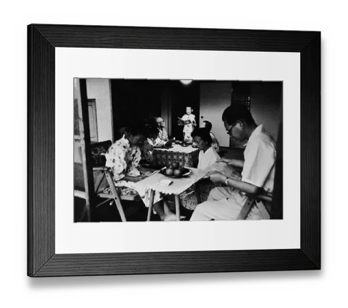 Framed Print : Japanese Family