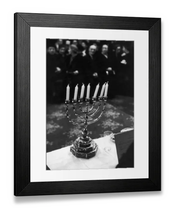 Framed Print : Jewish Candles Framed Print : Jewish Candles