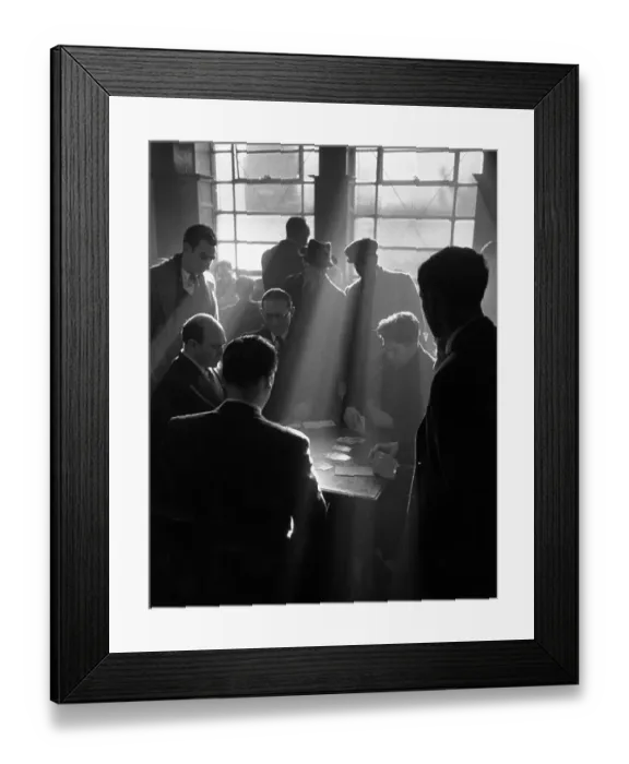 Framed Print : Gambling. A group of men playing a game of cards in a club in Leeds Framed Print : Gambling. A group of men playing a game of cards in a club in Leeds