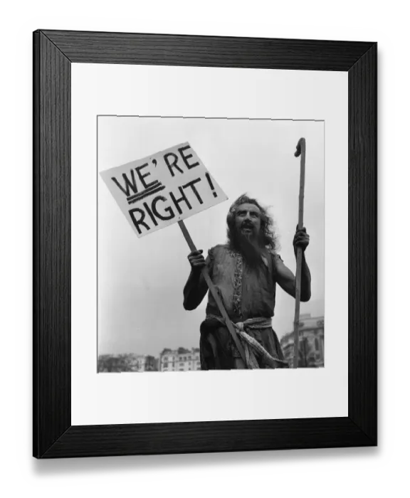 Framed Print : Ascetic Preaching
