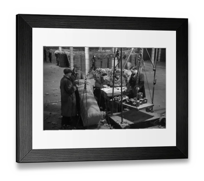 Framed Print : Weighing Cotton Framed Print : Weighing Cotton